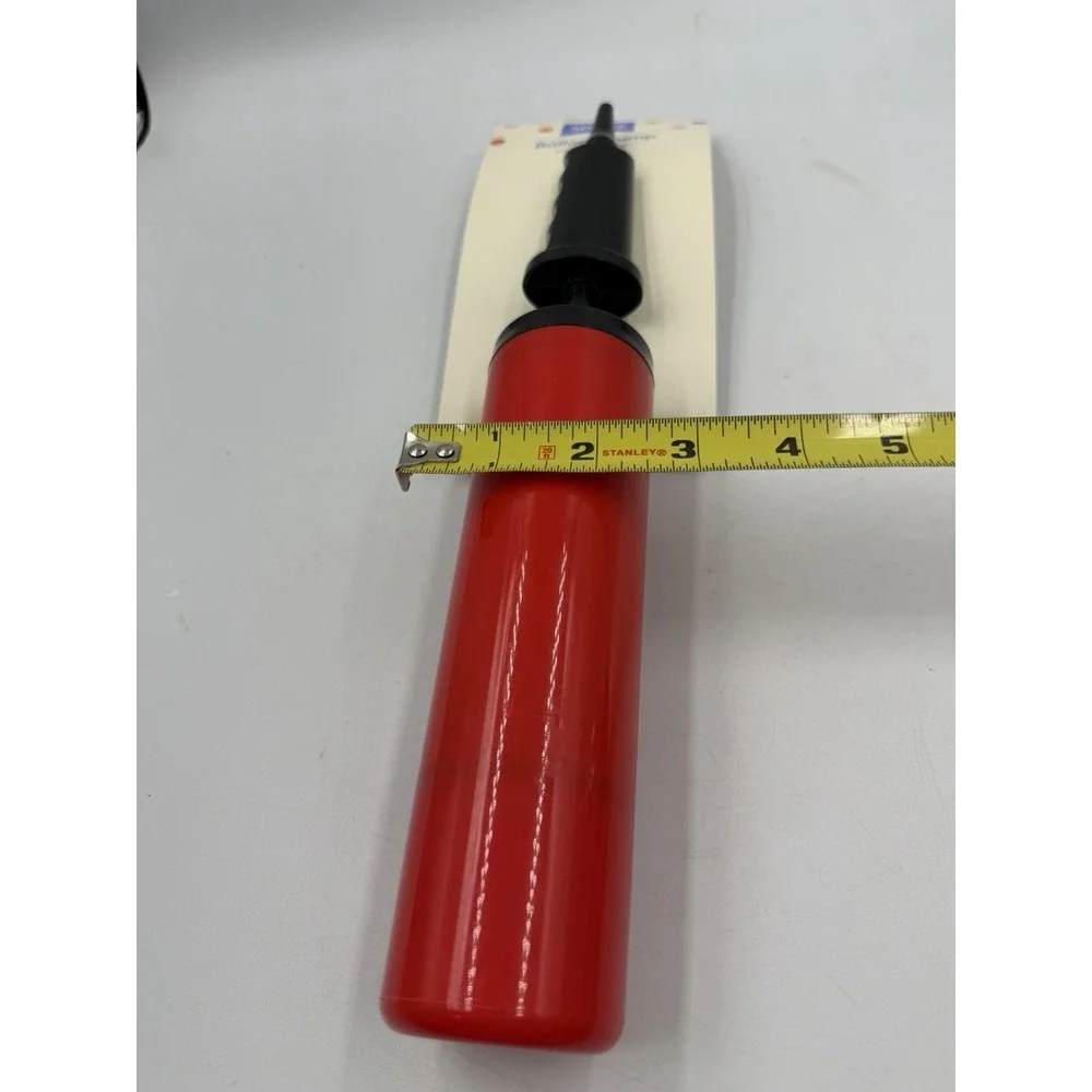 Portable Handheld Balloon Pump Manual Air Inflator Red Black Party Decor Tool